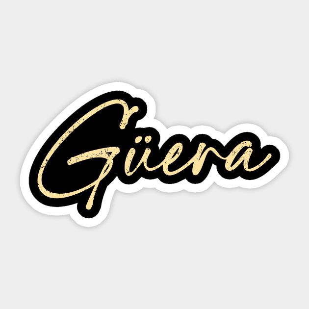 Güera Sticker by verde